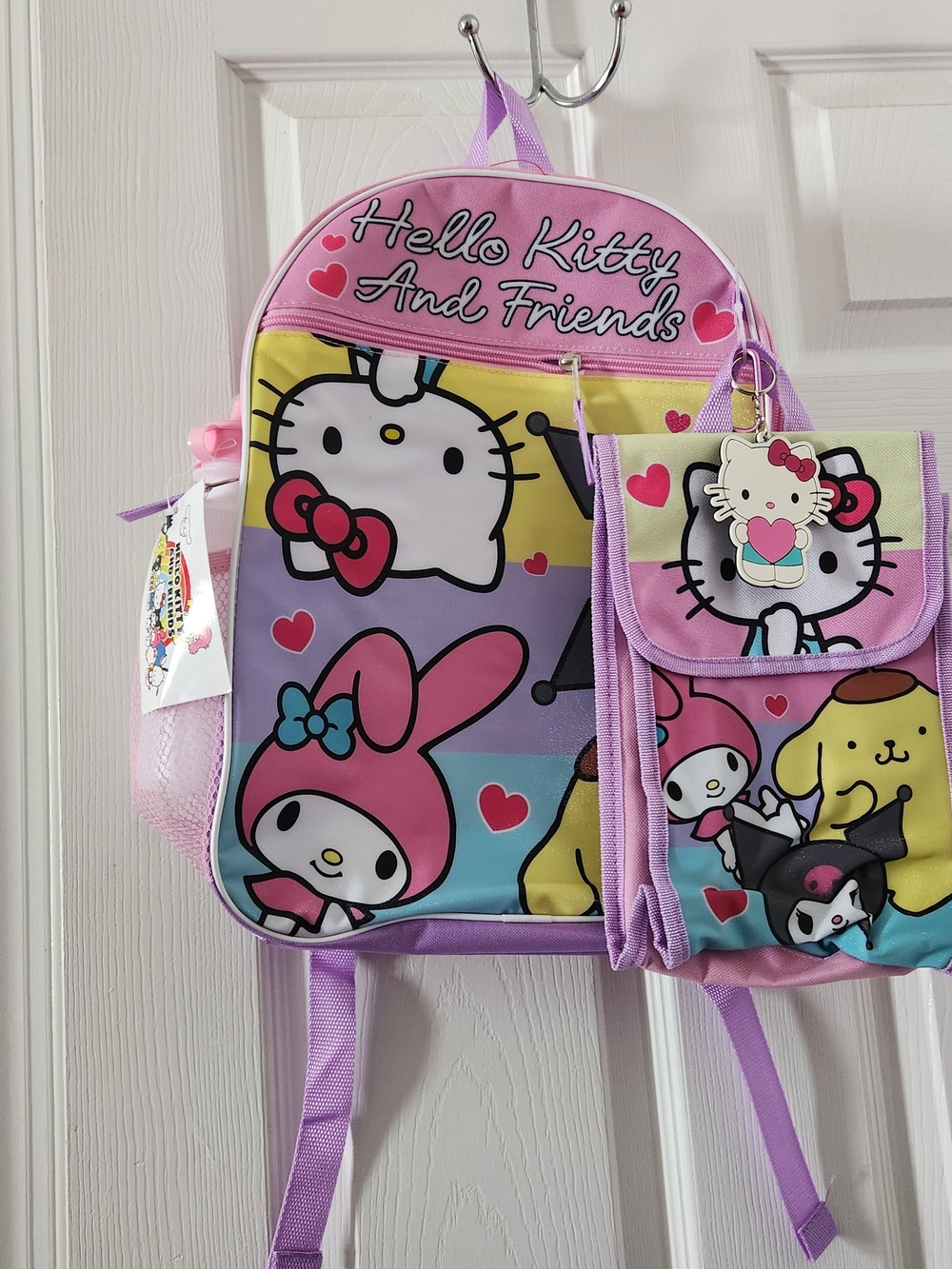 Hello Kitty Kids Backpack Pink Purple Multicolor